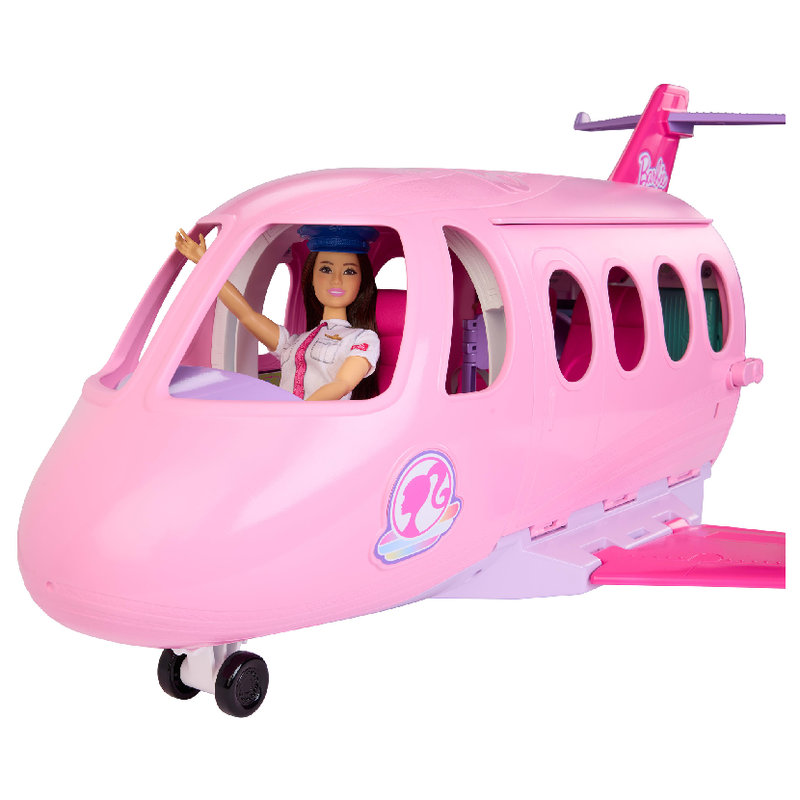 Barbie Dream Plane Różowy Samolot Dla Lalek Barbie Zabawka Baterie Akcesoria Dla Dzieci 3+