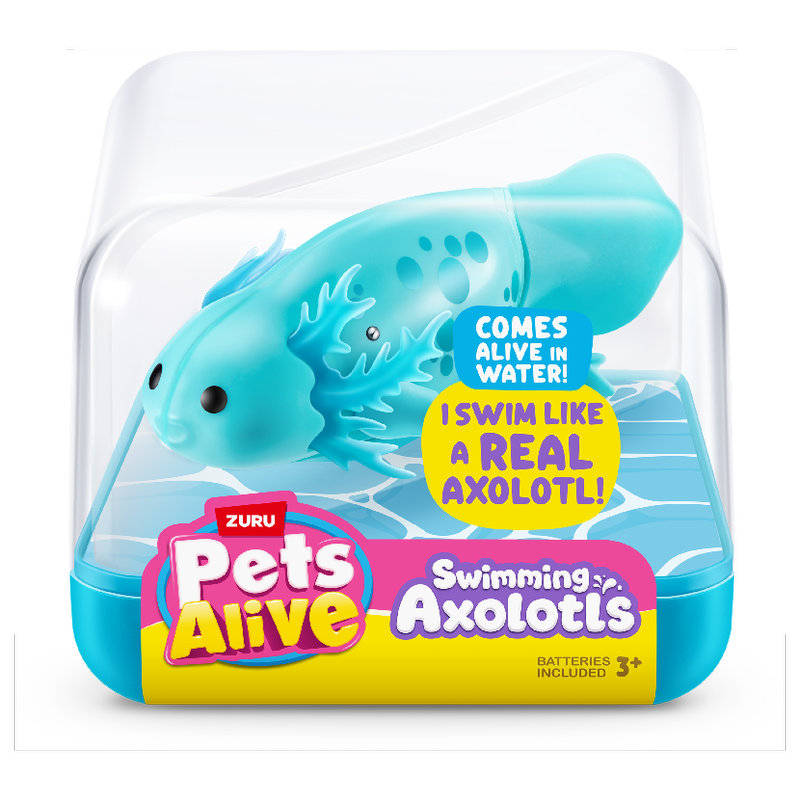 Zuru Pets Alive Pływający Axolotl Turkusowy Zabawka Dla Dzieci Do Kąpieli Wanny