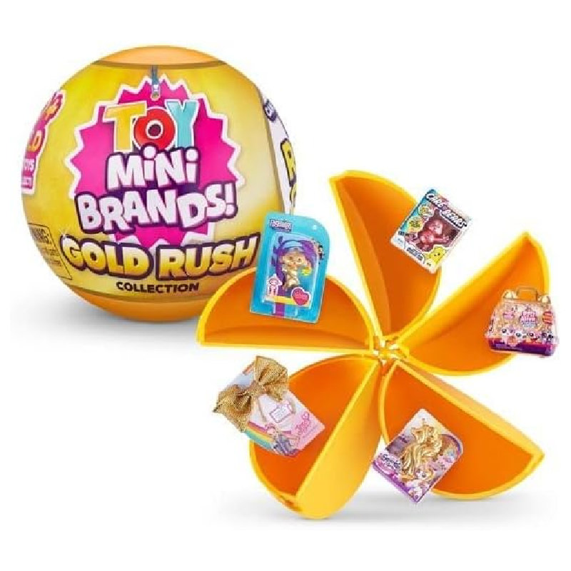 Zuru Surprise Toy Mini Brands Gold Rush Figurki Niespodzianka Kula Zestaw Dla Dzieci 3+