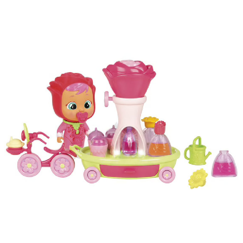 Lalka Laleczka Cry Babies Toys Magic Tears Baby Zestaw Płaczący Bobas + Rowerek