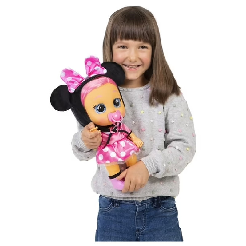 Interaktywna Lalka Cry Babies Magic Tears Baby Myszka Minnie Bobas Zabawka Dla Dziecka 30 Cm 18m+