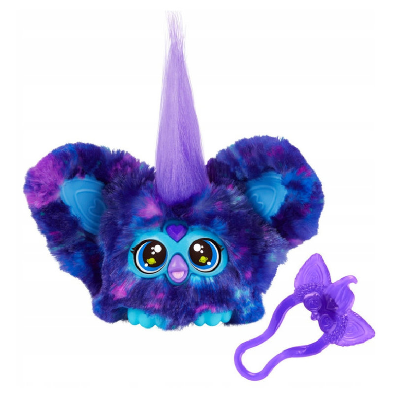 Interaktywny Furby Furblets Ciemno-Niebieska Maskotka Star-Lee Interaktywna Zabawka Dla Dzieci 6+
