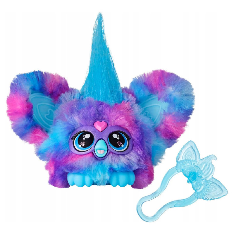 Fioletowo-Niebieska Maskotka Interaktywna Furby Furblets Luv-Lee Interaktywna Zabawka Dla Dzieci 6+