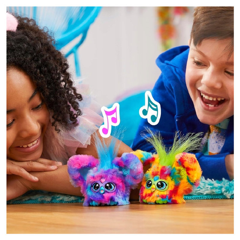 Fioletowo-Niebieska Maskotka Interaktywna Furby Furblets Luv-Lee Interaktywna Zabawka Dla Dzieci 6+