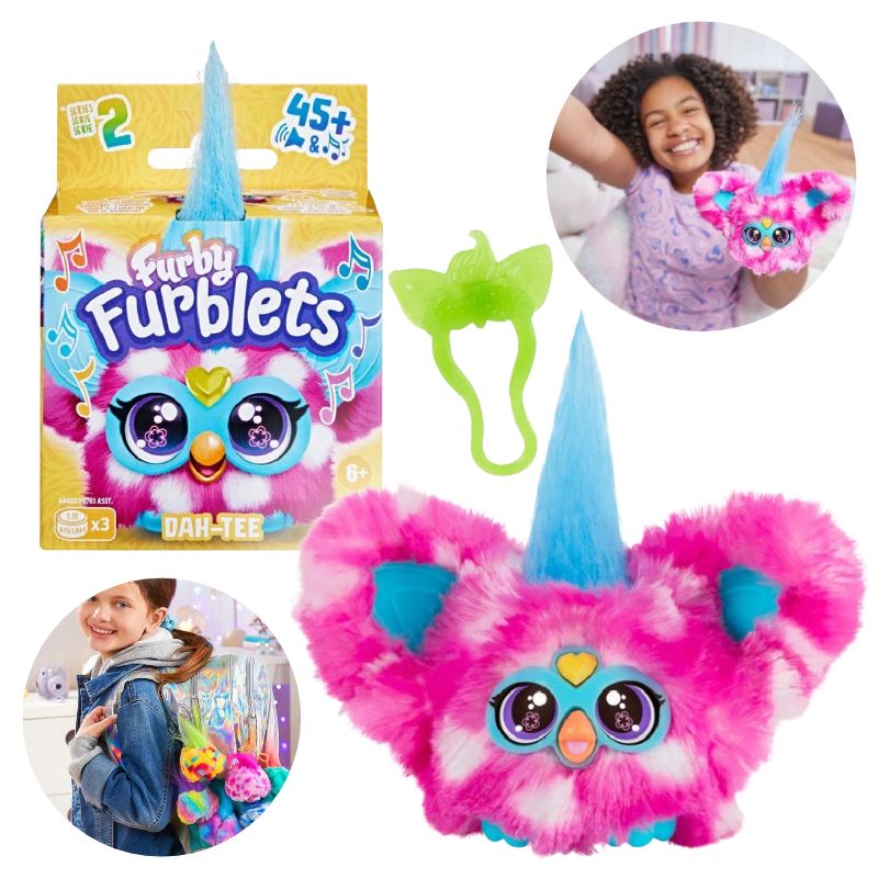 Maskotka Różowa Furby Furblets Dah-Tee Interaktywna Zabawka Dla Dzieci 6+