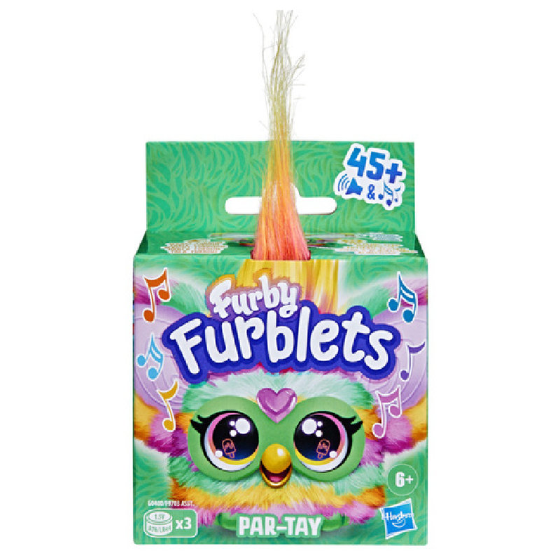 Hasbro Interaktywna Kolorowa Maskotka Furby Furblets Par-Tay Zabawka Dla Dzieci 6+