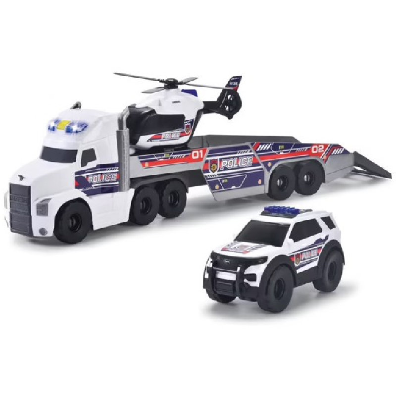 Dickie Toys Duże Policyjne Pojazdy Zestaw Policyjnych Autek Policja Radiowóz 3+