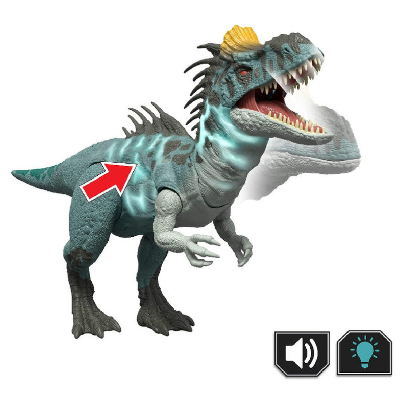 Jurassic World Survival Crylophosaurus Ryczący Dinozaur Kriolofozaur Figurka Dla Dzieci 4+