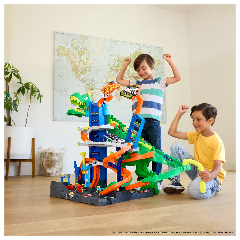 Tor Hot Wheels Ultimate Garage Attack Mega Garaż T-REX Zestaw Dla Dzieci 4+