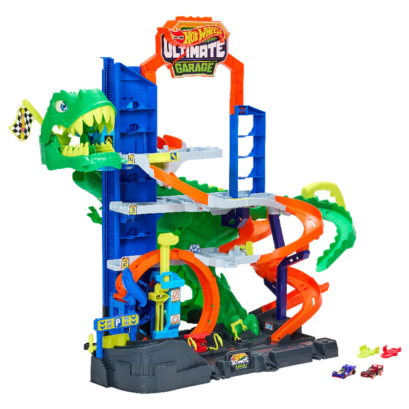 Tor Hot Wheels Ultimate Garage Attack Mega Garaż T-REX Zestaw Dla Dzieci 4+