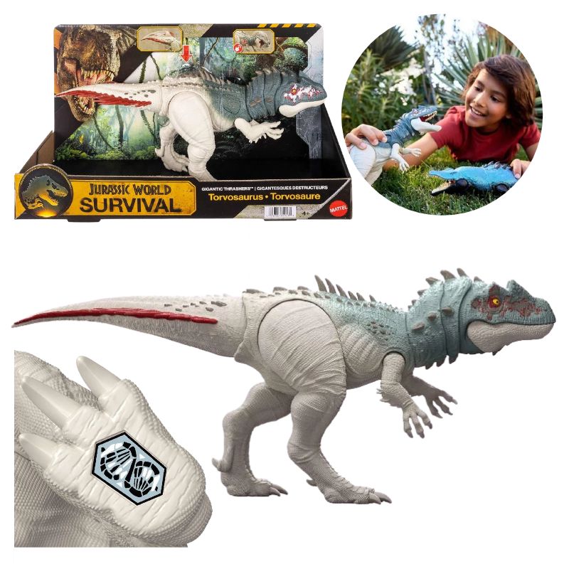 Jurassic World Survival Ryczący Dinozaur Torvosaurus Figurka Dla Dzieci Na Prezent 4+