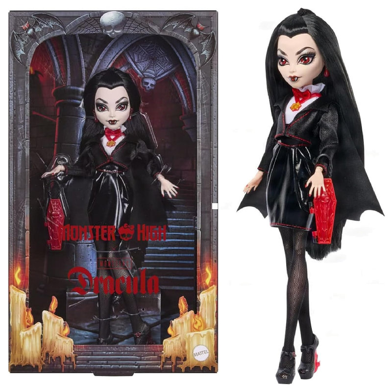  Monster High Dracula Lalka Kolekcjonerska Dla Dzieci Na Prezent 27 CM JKM50