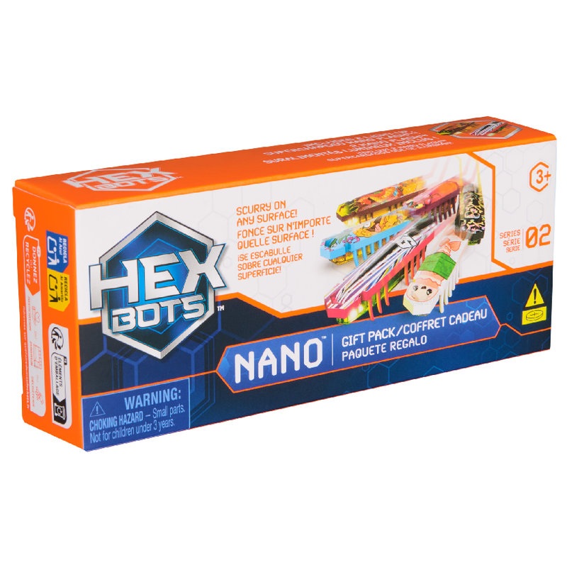 Hex Bots Nano Zabawka Zestaw Prezentowy Dla Dzieci Gift Pack 6 Mini Robotów Figurek 