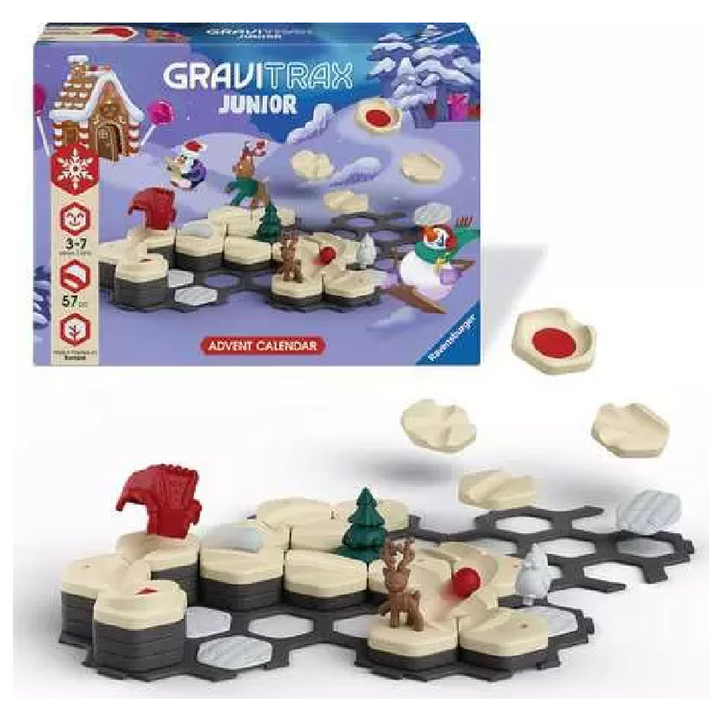 Ravensburger Kalendarz Adwentowy Gravitrax Junior Zestaw Prezent Na Święta Dla Dzieci