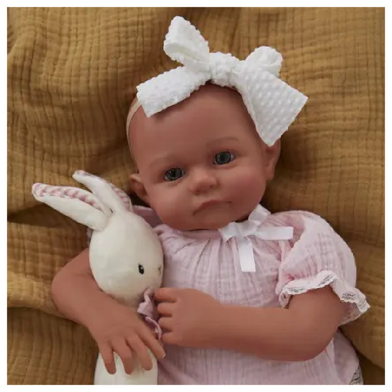 Bobas Baby Born Baby Doll Girl Duża Interaktywna Lalka Dziewczynka Zestaw Ubranka Smoczek 43 Cm 
