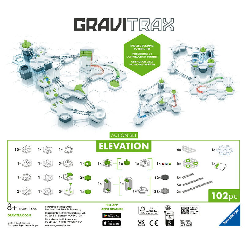 Zestaw Startowy Gravitrax Elevation Klocki Konstrukcyjne Zabawka Prezent Dla Dzieci